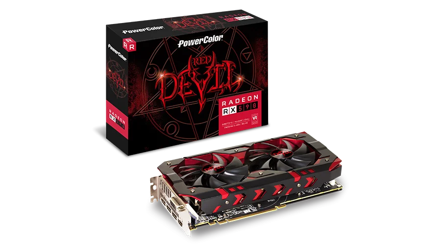 PowerColor Red Devil Radeon RX 590 8GB GDDR5 (AXRX 590 8GBD5-3DHV2/OC)